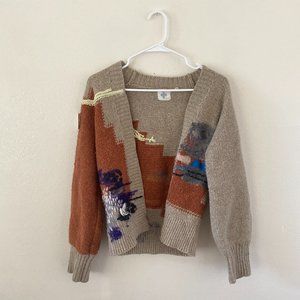 Anthropologie HWR Wool Blend Heavy Knit Cardigan Size Medium